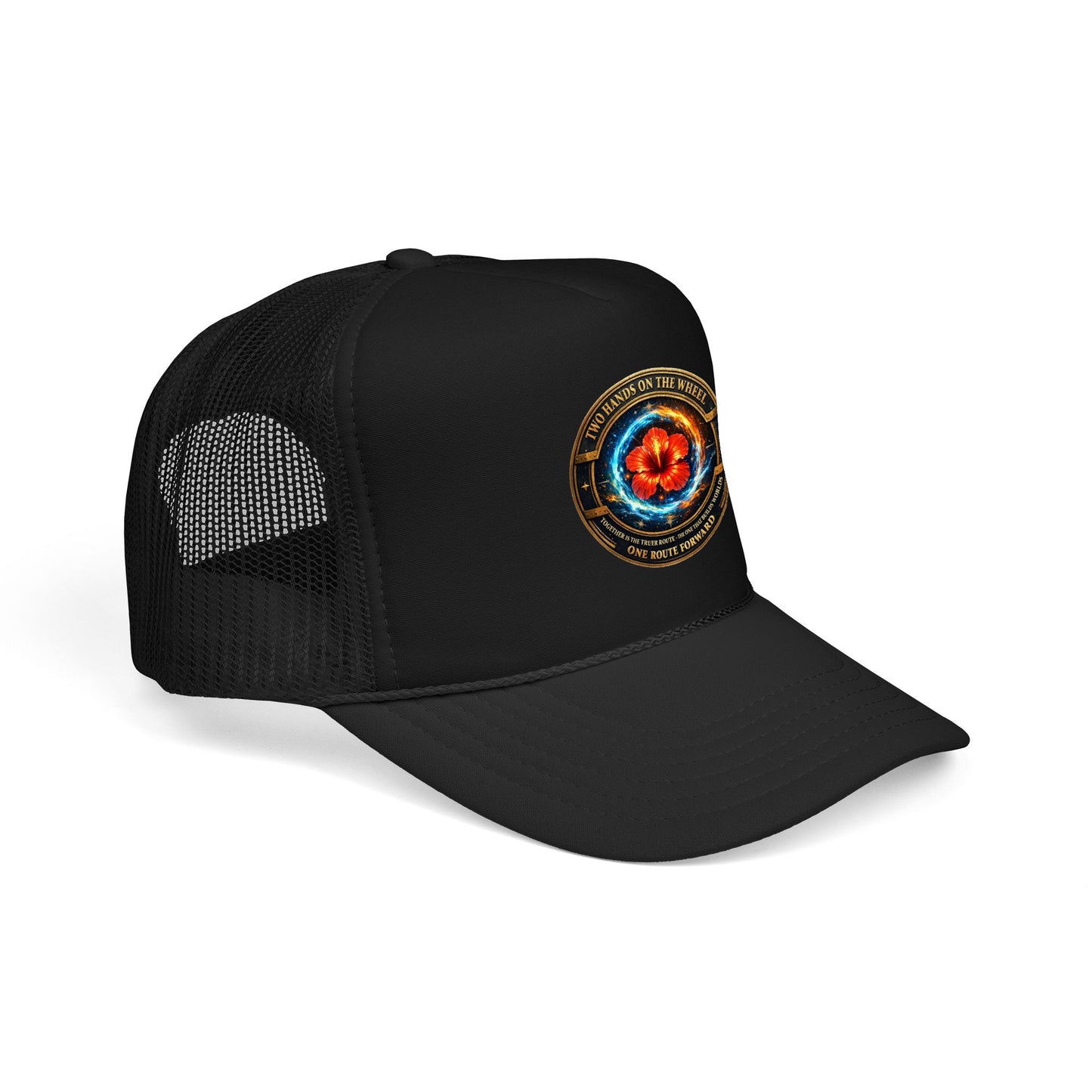 Trucker Hat — Cosmic Hibiscus Logo Foam Trucker Hat