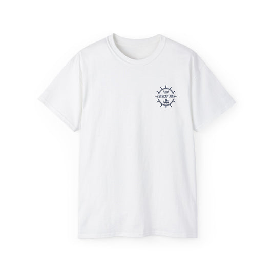 Nautical Compass Crew Tee — 'Anchor' Logo Cotton T-Shirt