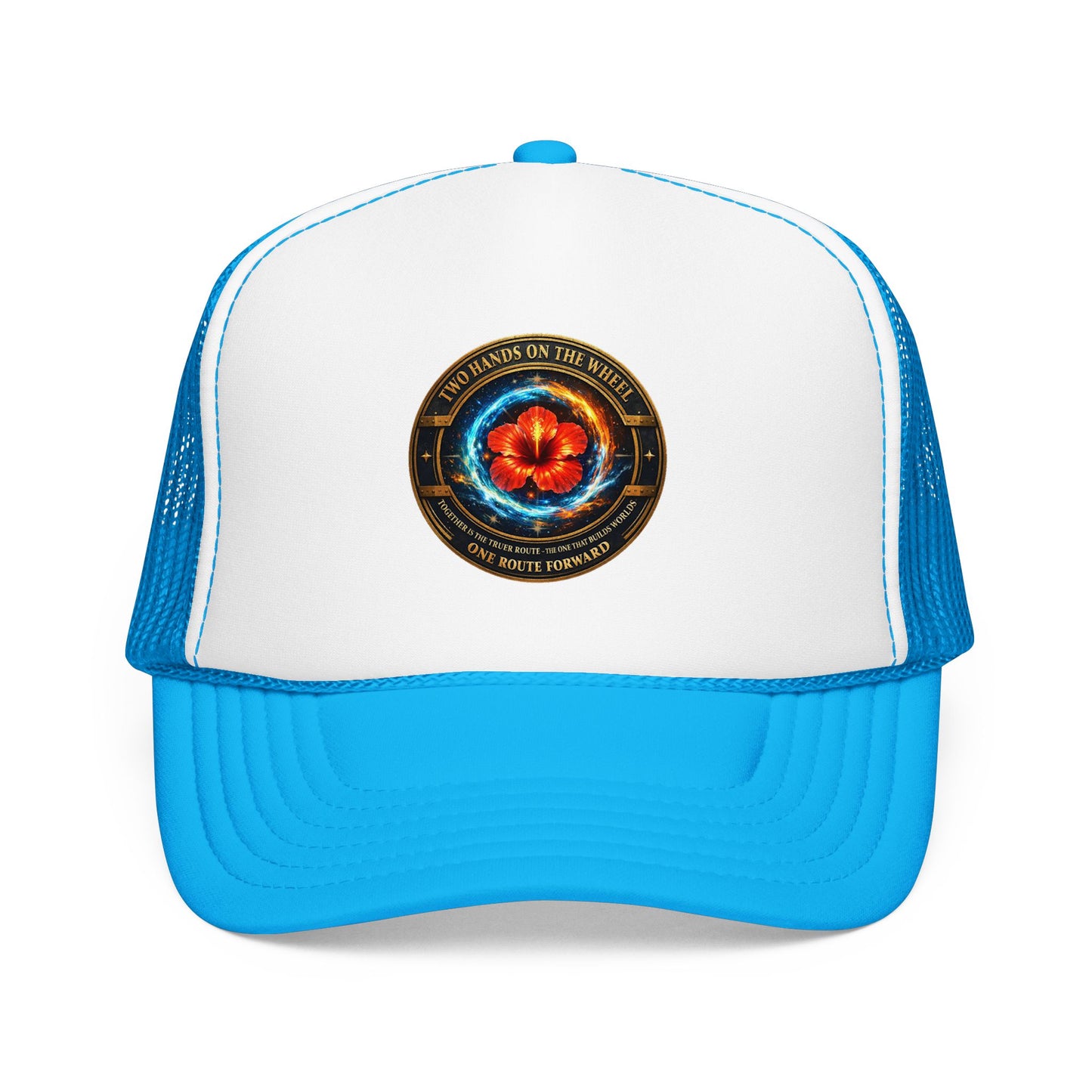 Trucker Hat — Cosmic Hibiscus Logo Foam Trucker Hat