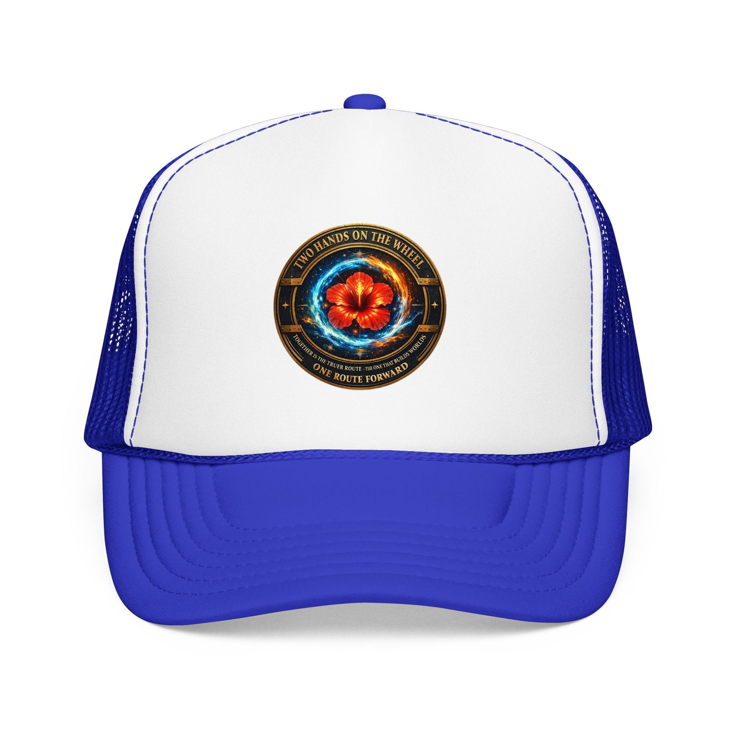 Trucker Hat — Cosmic Hibiscus Logo Foam Trucker Hat