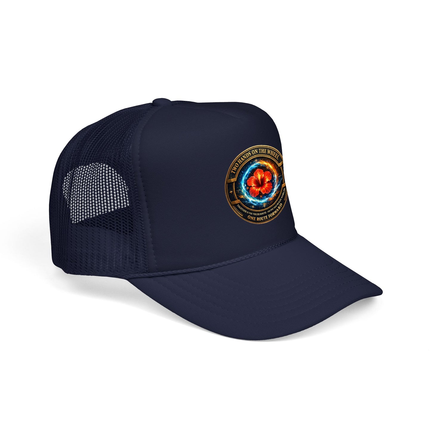 Trucker Hat — Cosmic Hibiscus Logo Foam Trucker Hat