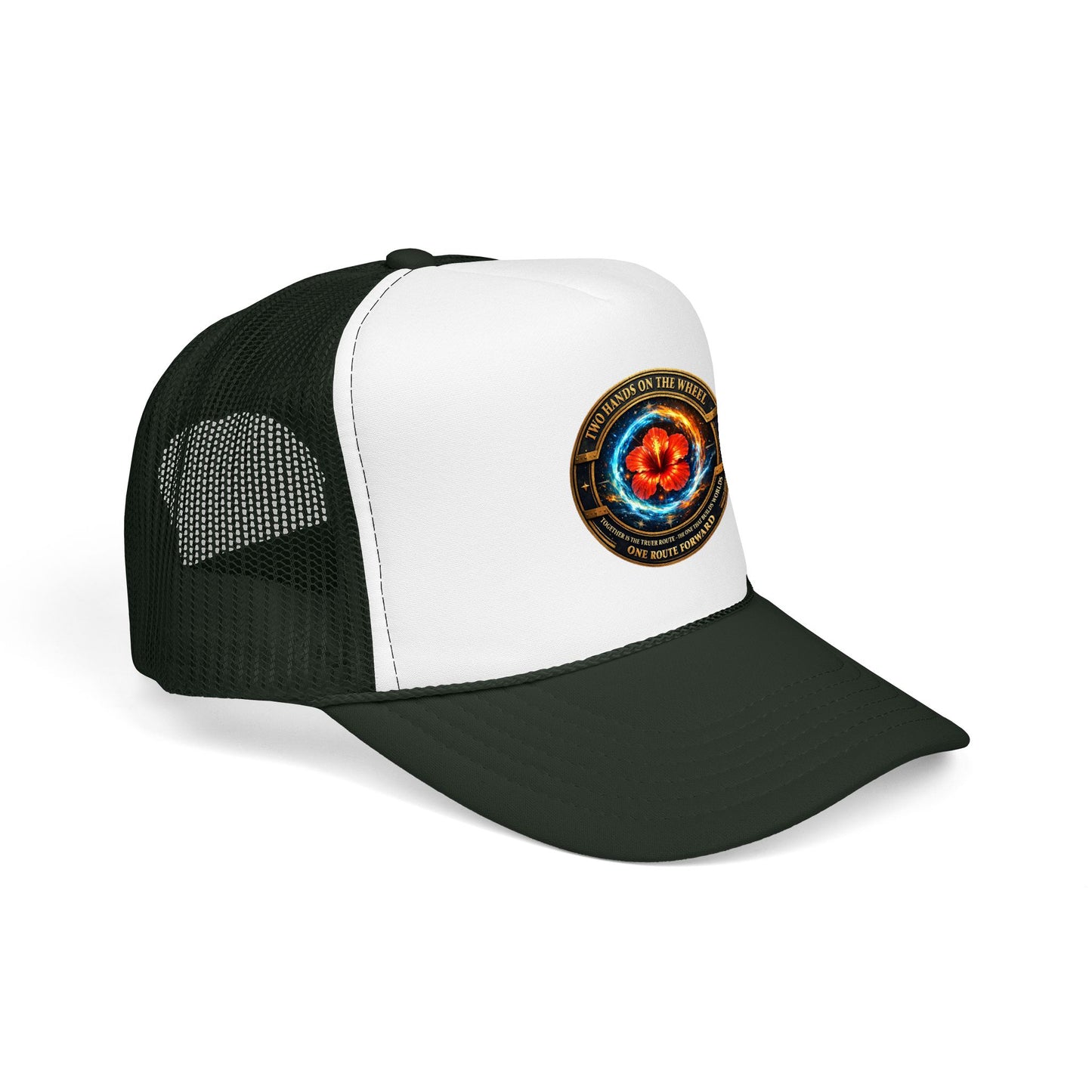 Trucker Hat — Cosmic Hibiscus Logo Foam Trucker Hat