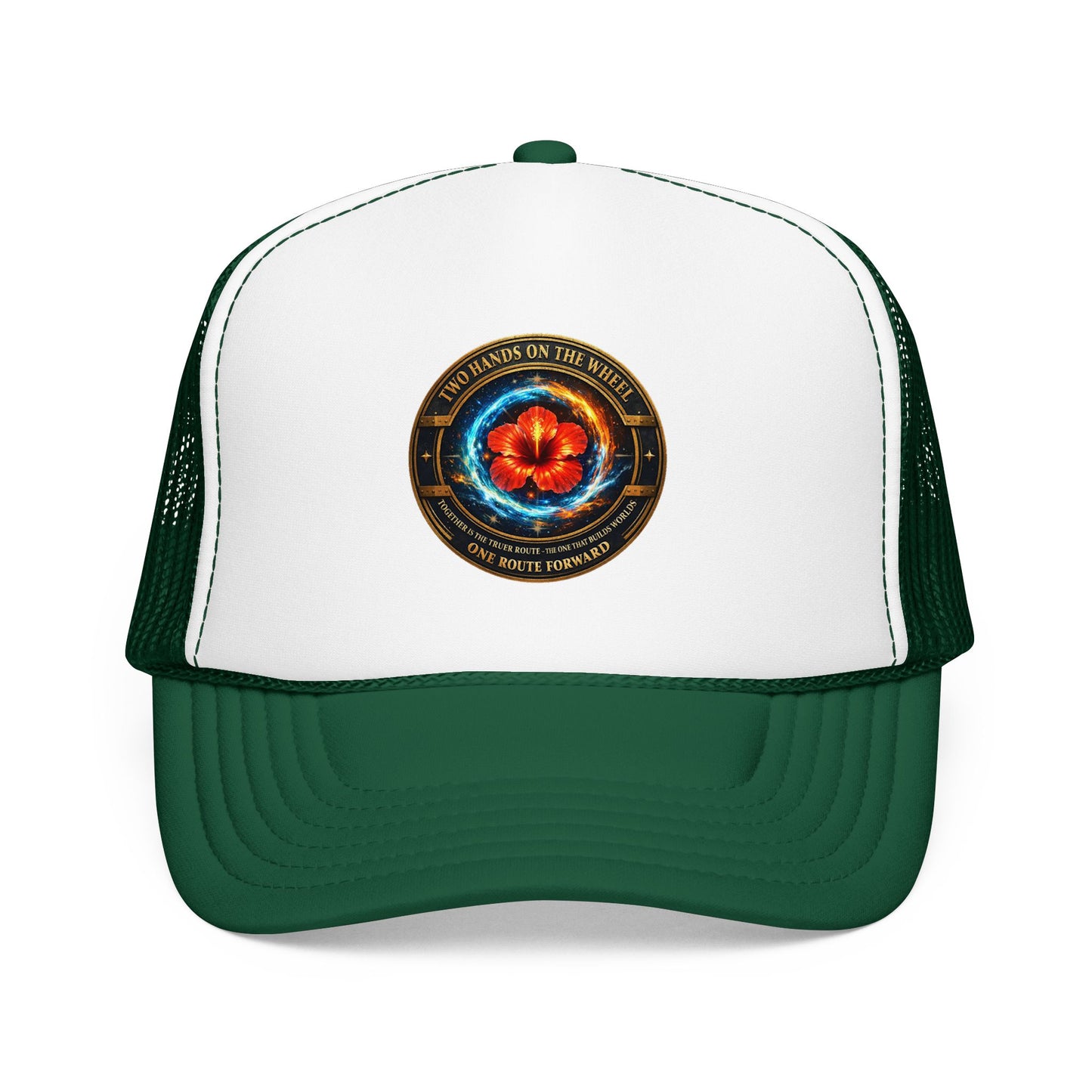 Trucker Hat — Cosmic Hibiscus Logo Foam Trucker Hat