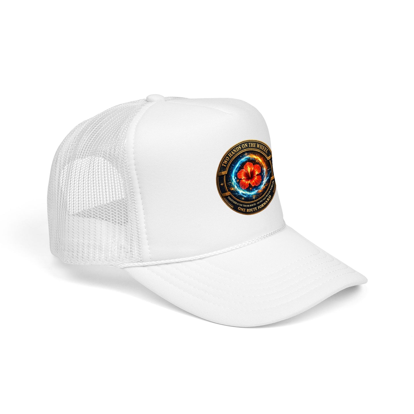 Trucker Hat — Cosmic Hibiscus Logo Foam Trucker Hat