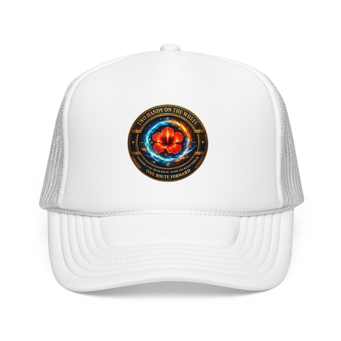 Trucker Hat — Cosmic Hibiscus Logo Foam Trucker Hat