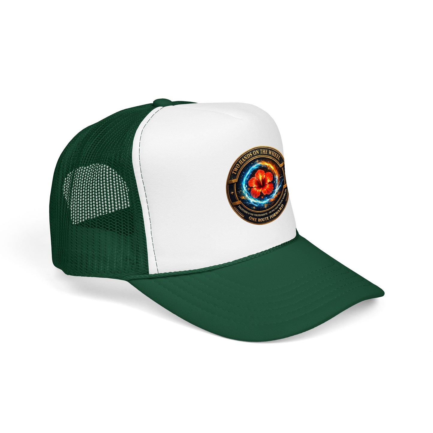 Trucker Hat — Cosmic Hibiscus Logo Foam Trucker Hat