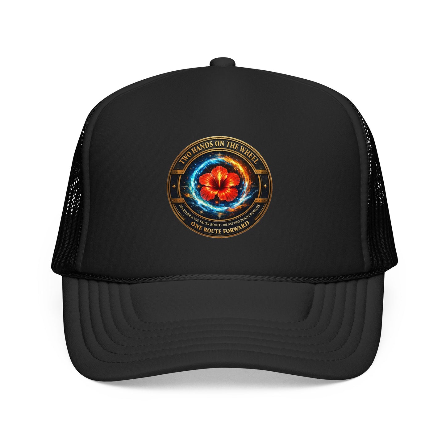 Trucker Hat — Cosmic Hibiscus Logo Foam Trucker Hat