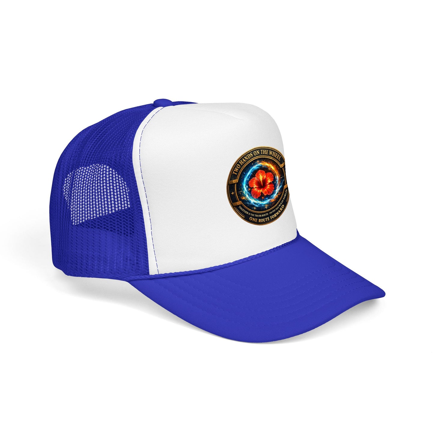 Trucker Hat — Cosmic Hibiscus Logo Foam Trucker Hat