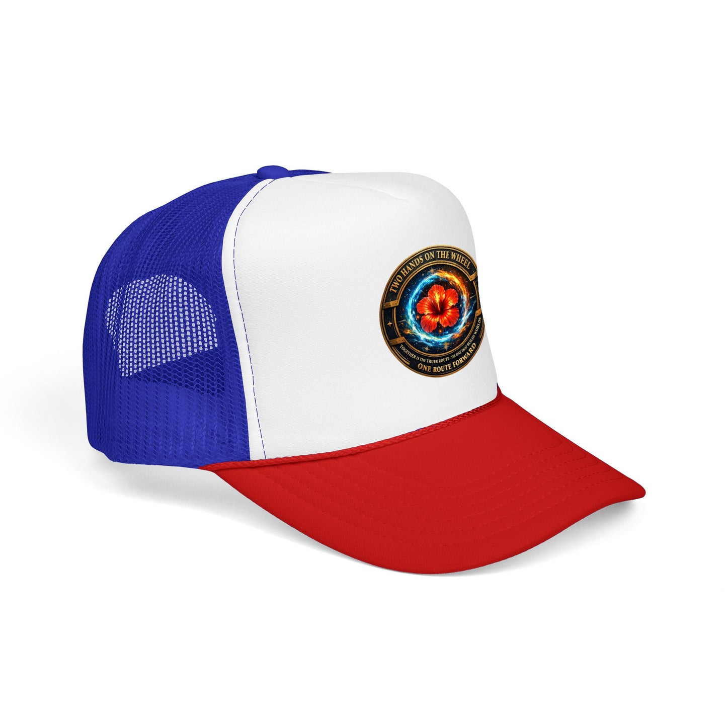 Trucker Hat — Cosmic Hibiscus Logo Foam Trucker Hat