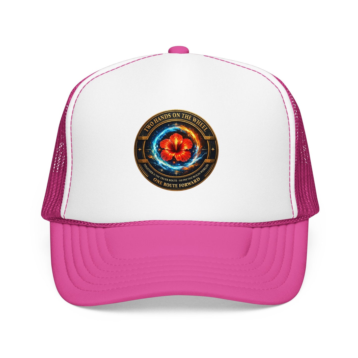 Trucker Hat — Cosmic Hibiscus Logo Foam Trucker Hat