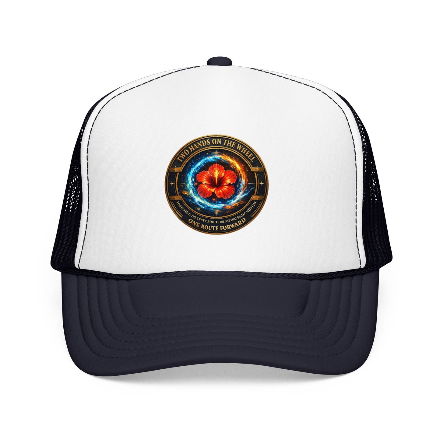 Trucker Hat — Cosmic Hibiscus Logo Foam Trucker Hat