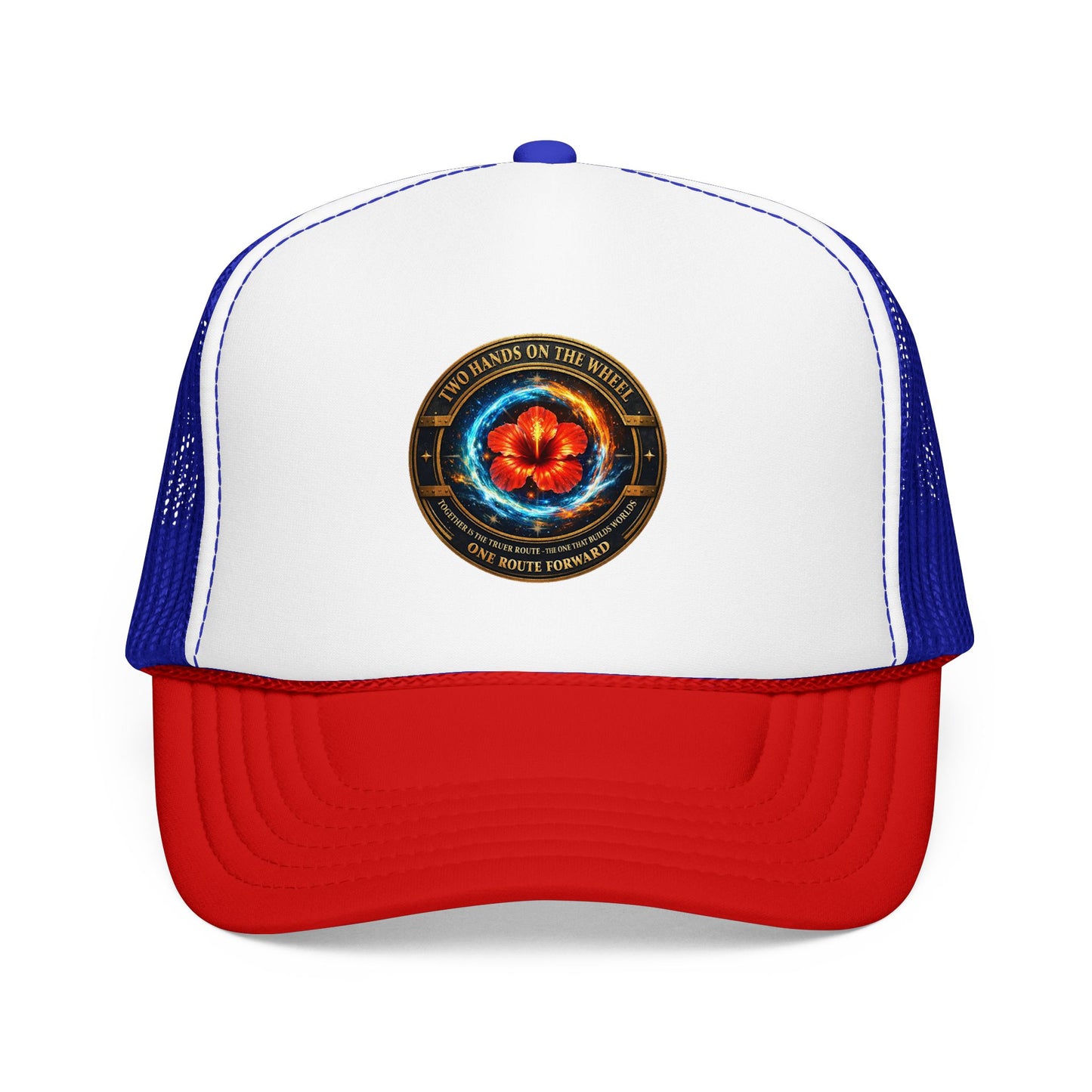 Trucker Hat — Cosmic Hibiscus Logo Foam Trucker Hat