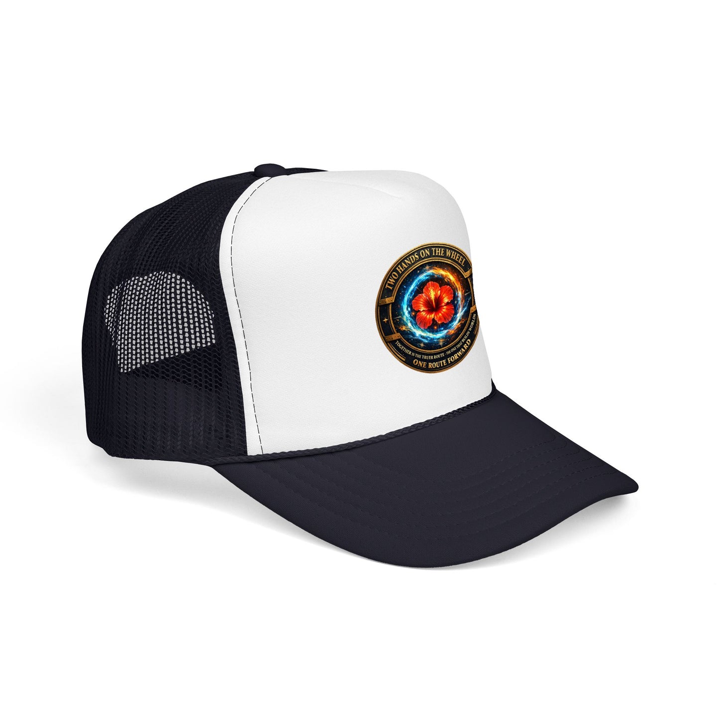 Trucker Hat — Cosmic Hibiscus Logo Foam Trucker Hat