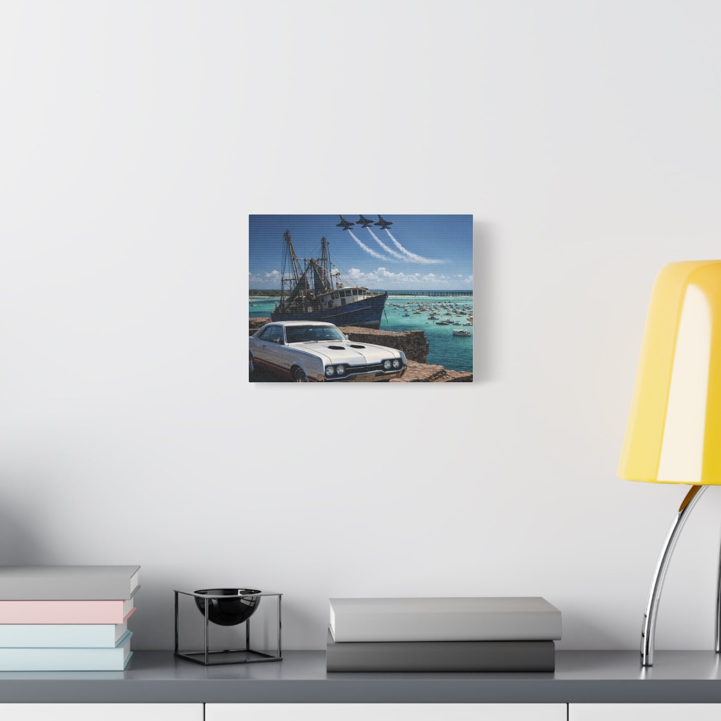 Viking Warrior Helmet Matte Canvas Print — Stretched Wall Art