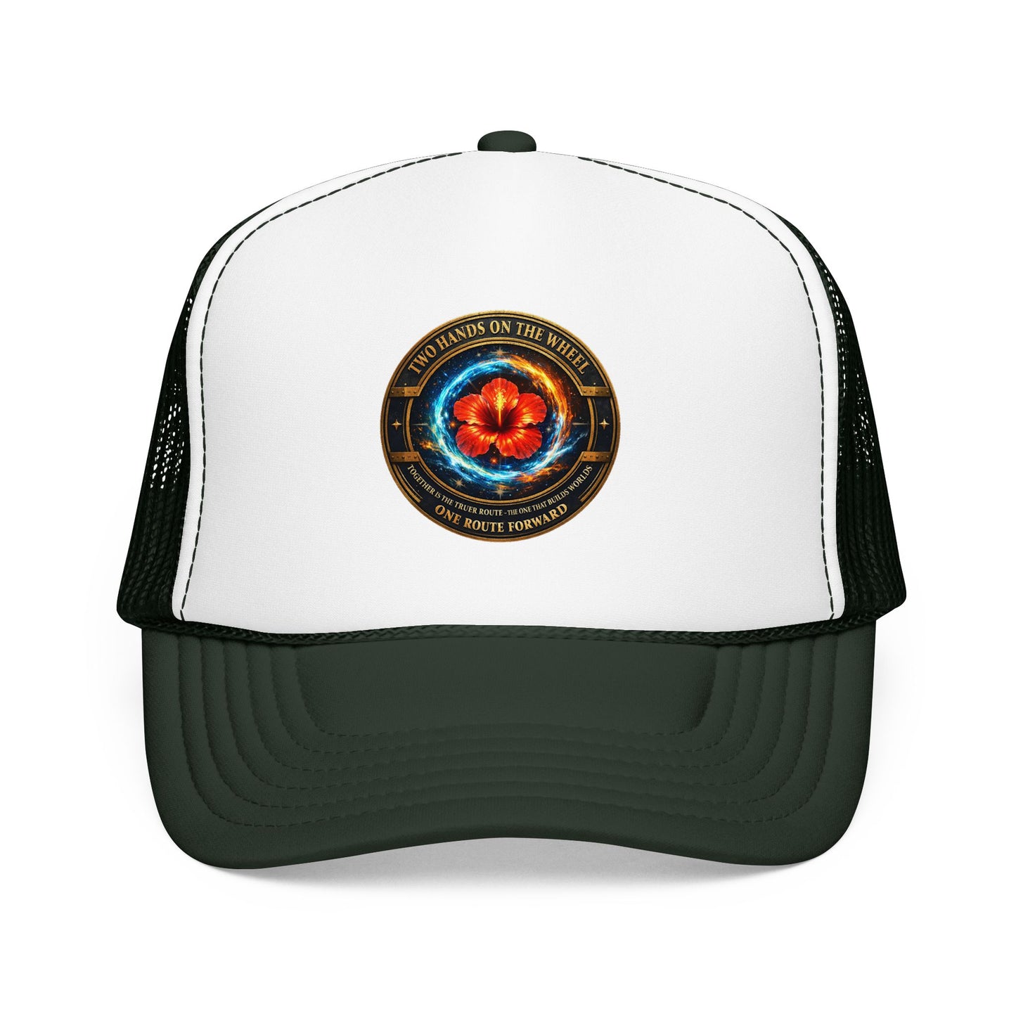 Trucker Hat — Cosmic Hibiscus Logo Foam Trucker Hat