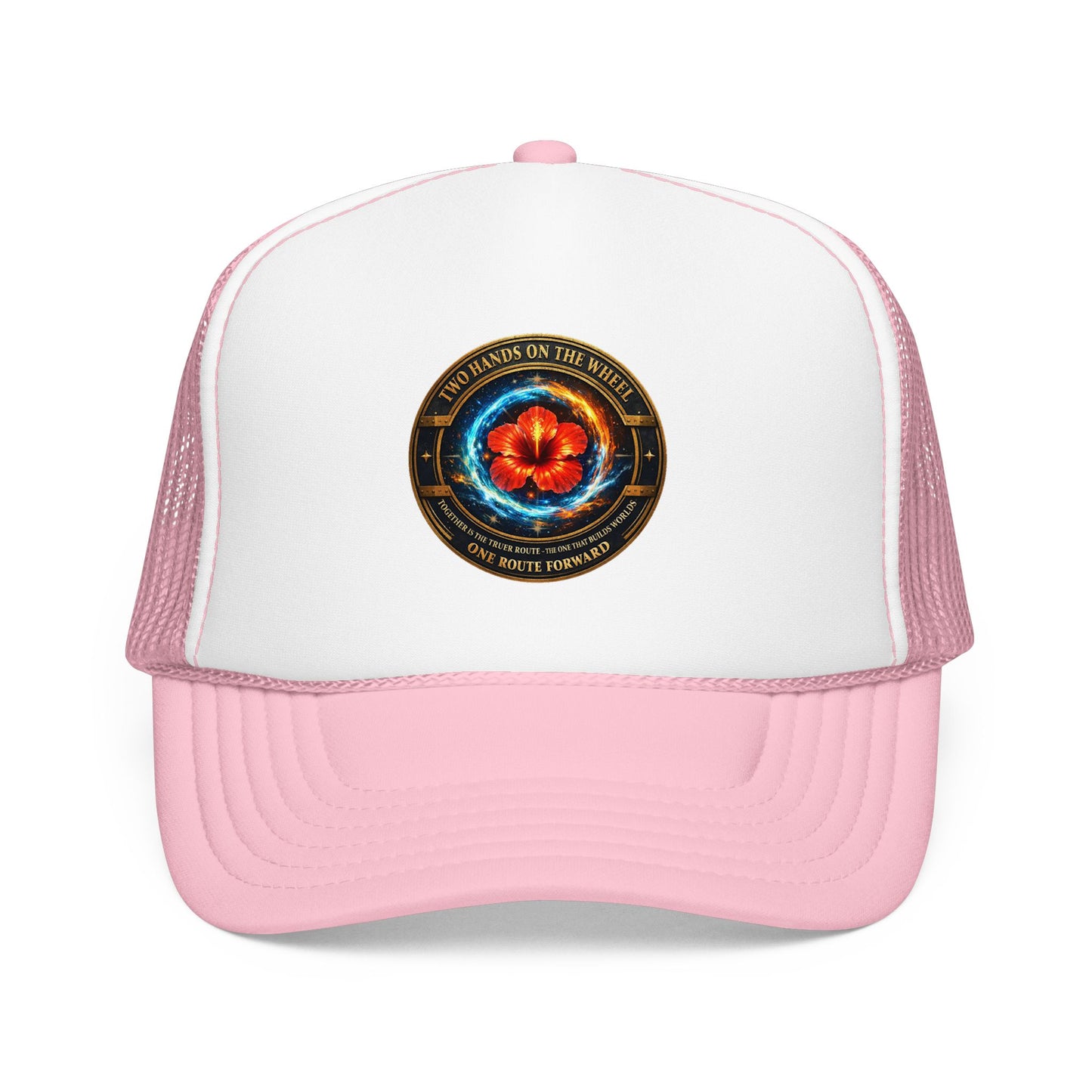 Trucker Hat — Cosmic Hibiscus Logo Foam Trucker Hat