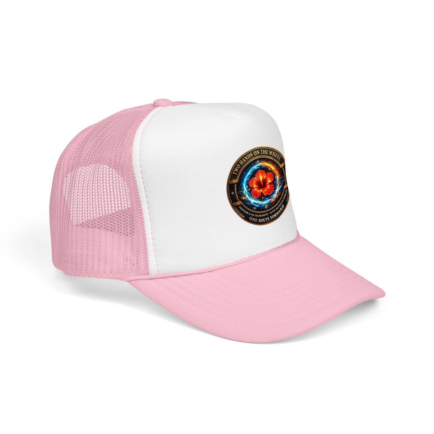 Trucker Hat — Cosmic Hibiscus Logo Foam Trucker Hat