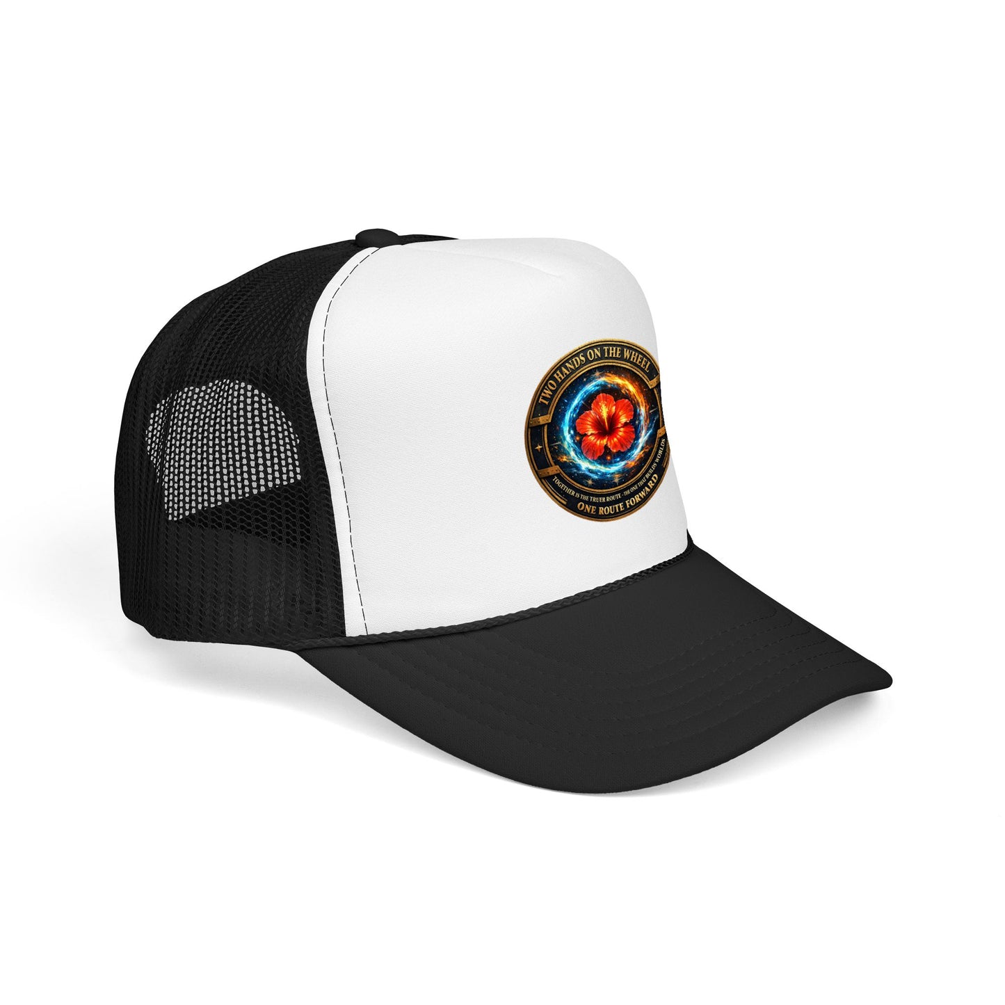 Trucker Hat — Cosmic Hibiscus Logo Foam Trucker Hat