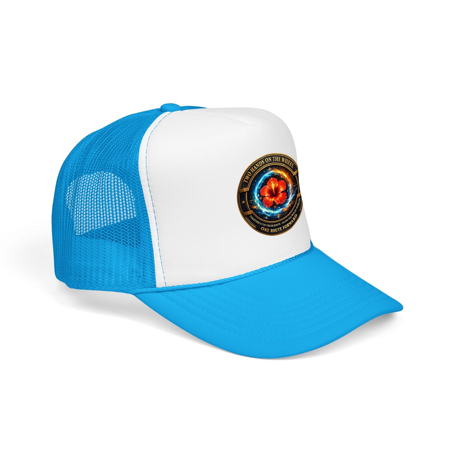 Trucker Hat — Cosmic Hibiscus Logo Foam Trucker Hat