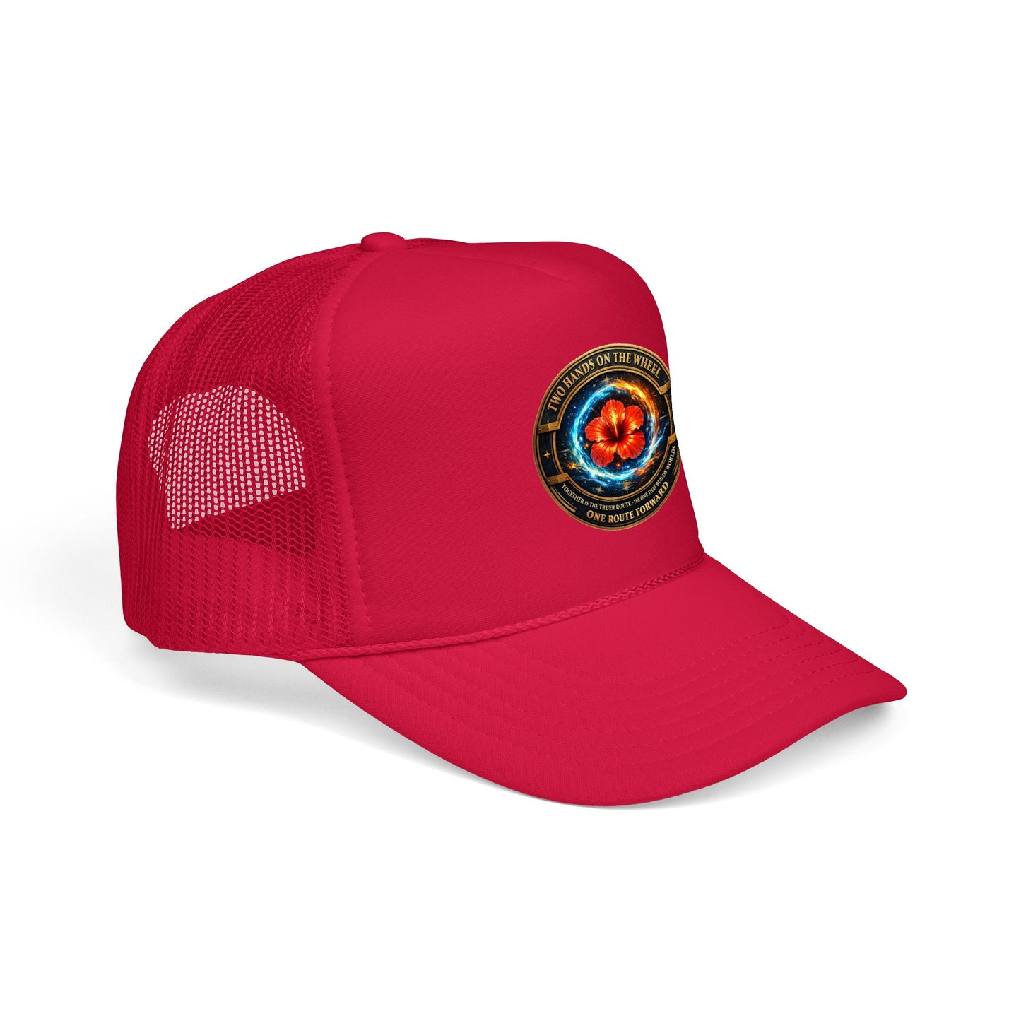Trucker Hat — Cosmic Hibiscus Logo Foam Trucker Hat
